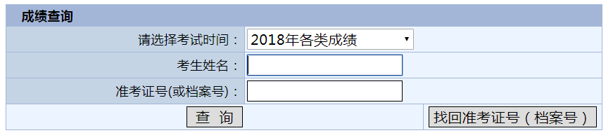 ������2018��߼�����ʦ���Գɼ���ѯ���